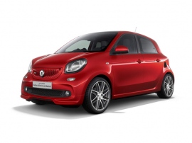 期間限定の受注限定車4人乗りの「smart BRABUS forfour Xclusive red limited」、価格は317.0万円