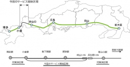 今回のサービス開始区間（ソフトバンクの発表資料より） 