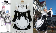 『Re:ゼロから始める異世界生活』“ラム&レム メイド服セット”が展示!コスプレイヤーさんはは秋葉原へGO!!