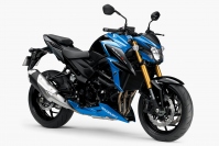 「GSX-S750 ABS （グラススパークルブラック／トリトンブルーメタリック）」（スズキの発表資料より） 