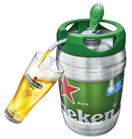 ハイネケン5リットル樽生ビール（ドラフト・ケグ・ジャパン発表資料より）