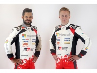 TOYOTA GAZOO Racingは、5月19日から開催されるWRCの第6戦である「ラリー・ド・ポルトガル」に、3台目のトヨタWRカー「ヤリスWRC」を投入する。写真は参戦するエサペッカ・ラッピ選手(写真右)とコ・ドライバーのヤンネ・フェルム選手