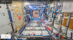 ISS米国実験棟の様子(写真: グーグルの発表資料より)