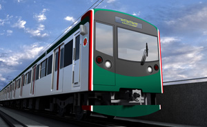 ダッカＭＲＴ６号線車両のイメージ(写真: 川崎重工業の発表資料より)