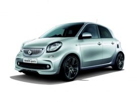 メルセデスのシティコンパクト「スマート」にBRABUSデザインを採用した4ドア版「smart forfour BRABUS sports」、価格279.0万円