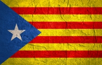 カタルーニャの旗。