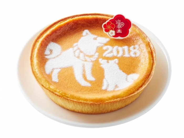 「迎春 デンマーククリームチーズケーキ（戌の親子）」（写真：モロゾフの発表資料より）