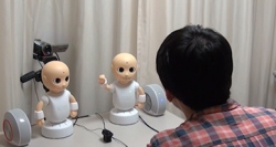 複数ロボットとの対話イメージ(画像: NTTの発表資料より)