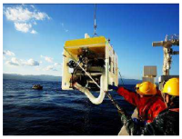 自律型海中ロボット「TUNA-SAND2」。（画像:東京大学発表資料より）