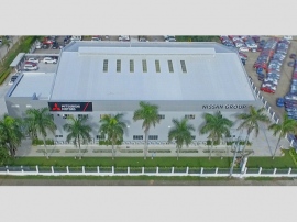 日産と三菱自が共同で、フィリピン・ラグナ州に建設した1日最大200人の研修が可能な2階建ての共同研修センター