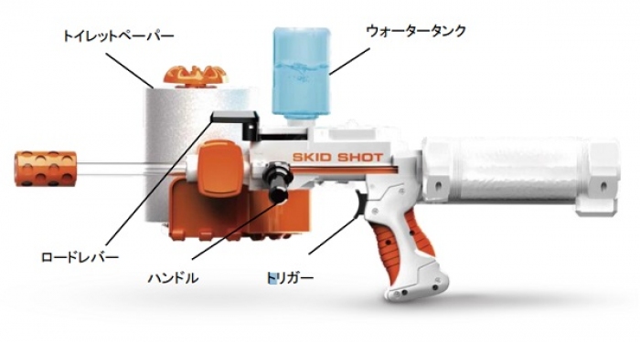 「トイレットペーパーブラスター」(画像: シー・シー・ピー)