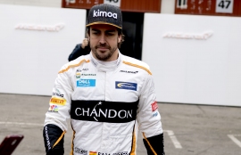 2018年2月、F1バルセロナテストでのフェルナンド・アロンソ(c) 123rf