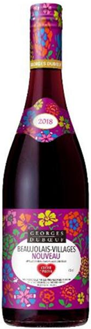 「ジョルジュ デュブッフボージョレ・ヴィラージュ・ヌーヴォー〈クー・ド・プレス〉2018」（写真：セブンイレブンの発表資料より