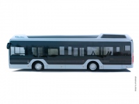 トヨタの技術供与を受けてカエタノ・バス社が製造するゼロ・エミッション車「燃料電池バス」。路線バス用途として欧州の各国で販売する予定だ