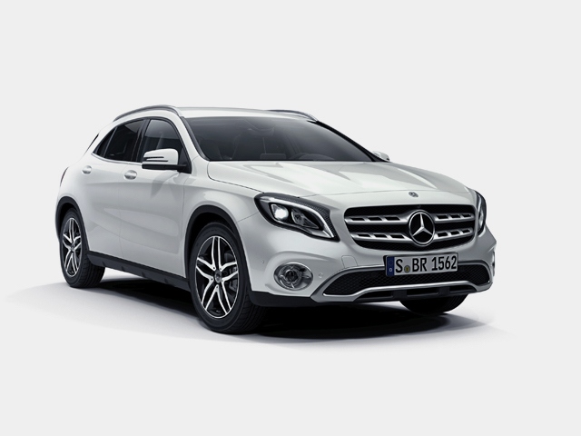 全国で60台だけの限定発売となる「GLA 220 4MATIC Off-Road Edition」、ボディカラーはポーラーホワイト、価格は492.0万円