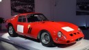 レース 250GTOのインスピレーション源となった1962年 フェラーリ 250GTO ベルリネッタ。（1962 Ferrari 250 GTO chassis 3851GT. Photographed at Bonhams August 2014 Quail Lodge auction in Carmel, California, USA）