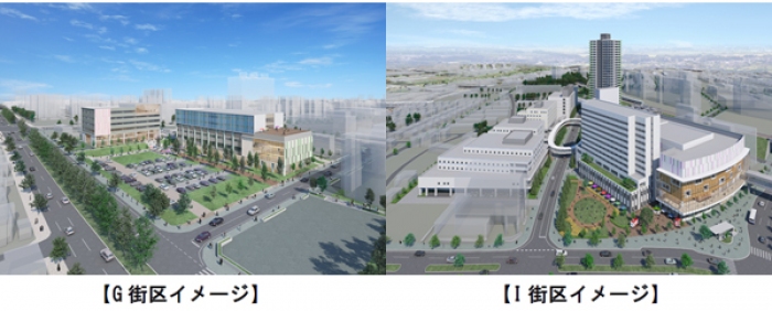 新さっぽろ駅周辺地区再開発の完成イメージ（大和ハウス工業発表資料より）