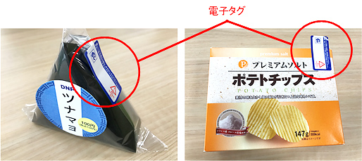 電子タグをつけた商品のイメージ。（画像: NEDOの発表資料より）