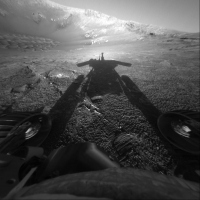 2004年7月26日にオポチュニティが火星で撮影した写真。(c) NASA/JPL-Caltech