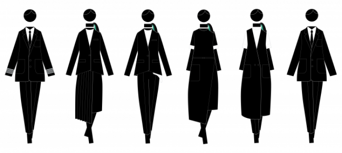 制服デザインのイメージ（画像: ZIPAIR Tokyoの発表資料より）