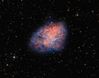 西暦1054年に超新星爆発を起こした残骸「おうし座のかに星雲M1」(c) NASA