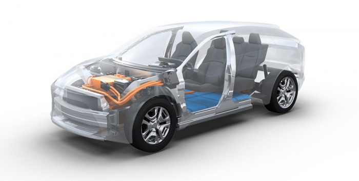 共同開発するEV専用プラットフォームのイメージ。（画像: トヨタ自動車の発表資料より）