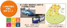 協定の一つである、富山市の持続可能な交通網形成に向けた取り組み（北陸電力発表資料より）