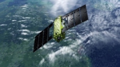 超低高度衛星技術試験機「つばめ」のイメージ。 (c) JAXA