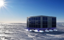 南極移動基地ユニットのイメージ。(c) ミサワホーム