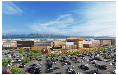 「イオンモール白山」の外観イメージ。（画像: イオンモールの発表資料より）