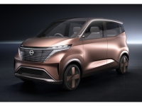 日産が公開した軽自動車規格の新型EVコンセプト「ニッサンIMk」、スペックなど詳細は不明。東京モーターショーで世界初公開となる予定だ