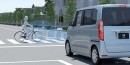 N-BOX  Honda SENSING　衝突軽減ブレーキ（画像：本田技研工業発表資料より）