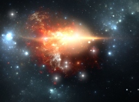 超新星爆発のイメージ。