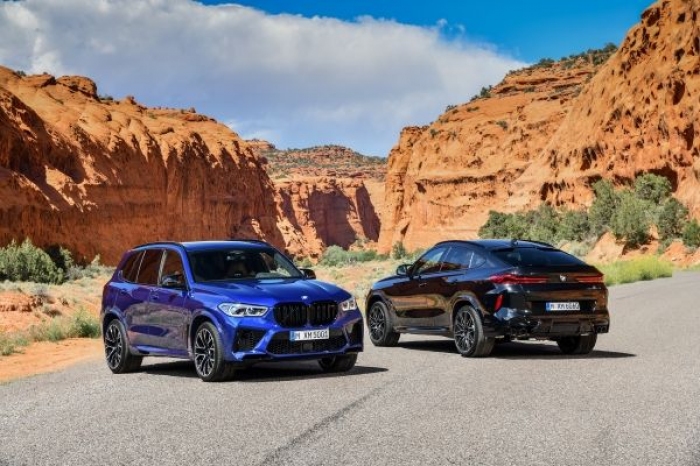 新型「BMW X5 M/X6 M」（画像: ビー・エム・ダブリューの発表資料より）