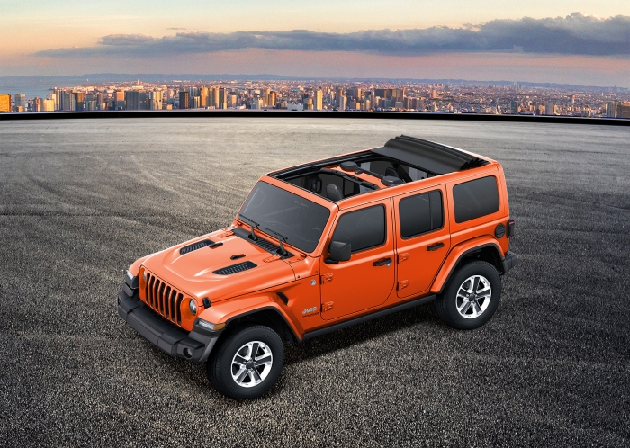 限定車「Wrangler Unlimited Sahara 2.0L Sky One-Touch Power Top」（FCAジャパンの発表資料より）