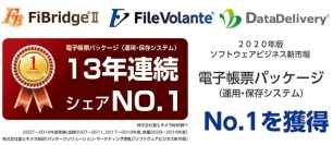ＪＦＥシステムズ＜４８３２＞（東２）は、市場調査会社である株式会社富士キメラ総研が実施した「ソフトウェアビジネス新市場２０２０年版」の調査において、自社開発の電子帳票パッケージ「ＦｉＢｒｉｄｇｅ（ファイブリッジ）シリーズ」が１３年連続で国内製品における第１位の実績を獲得したと発表。