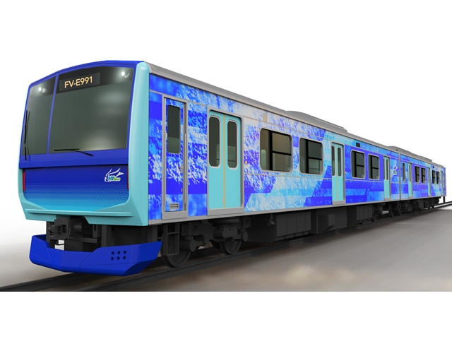 燃料電池列車「HYBARI」(ひばり/HYdrogen-HYBrid Advanced Rail vehicle for Innovation)のイメージ