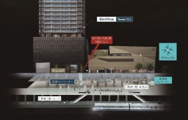 西新リボーンプロジェクトの全体完成イメージ（東京建物発表資料より）