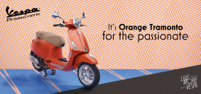 Vespa Primavera 125/150 サンセットオレンジ（画像: ピアッジオグループジャパンの発表資料）