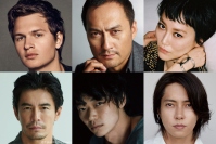 「TOKYO VICE」に出演するキャスト陣。（上段左から）アンセル・エルゴート、渡辺謙、菊地凛子、（下段左から）伊藤英明、笠松将、山下智久