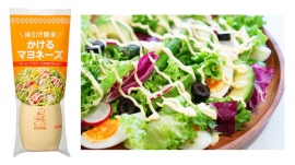 ケンコーマヨネーズ＜２９１５＞（東１）は、フードサービス業向けに、線引きが簡単にできる「かけるマヨネーズ」を１１月１５日に発売する。