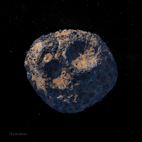 小惑星プシュケのイメージ (c) NASA/JPL-Caltech/ASU