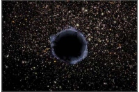 ブラックホールのイメージ。 (c) オハイオ州立大学