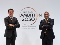 昨年11月、CEOの内田誠とCOOのアシュワニ・グプタが揃って、2030年までに15車種のEVを含む23車種の電動車をグローバルに展開する「Nissan Ambition 2030」計画を発表　