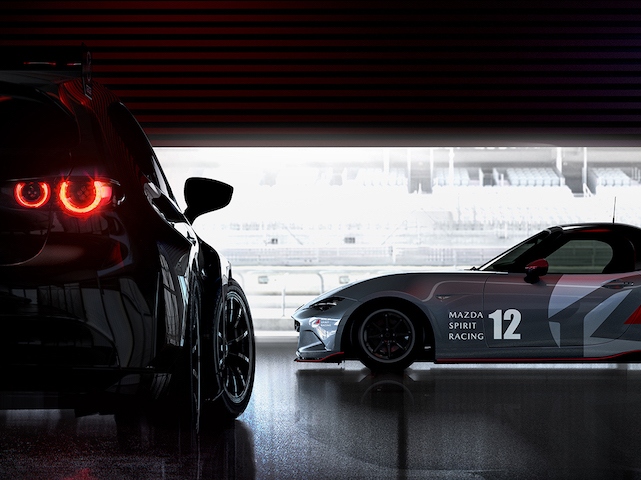 今回の「AUTOMOBILE COUNCIL」でMAZDAが出展する初公開のMAZDA SPIRIT RACING ROADSTER、MAZDA SPIRIT RACING MAZDA3 Bio Concept