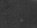 ルーシー搭載カメラのT2CAMによる撮像画像（中央部やや右下にバラ星雲が写っている）　クレジット：NASA / Goddard / SwRI