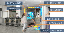 顔認証改札機のイメージ（画像：JR西日本の発表資料より）