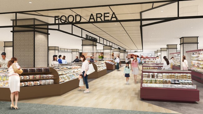 一番館 １階食品専門店「フードマルシェ」イメージ（こうべ未来都市機構発表資料より）