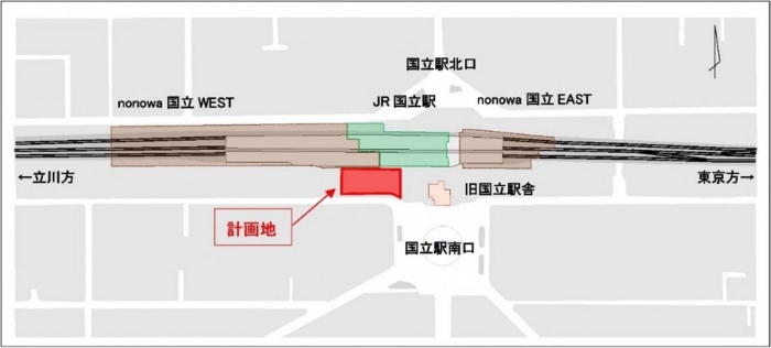 計画地（JR中央線コミュニティデザイン発表資料より）