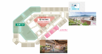 2階のフロア構成（イオンモール発表資料より）